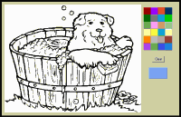 Online coloring book of animals